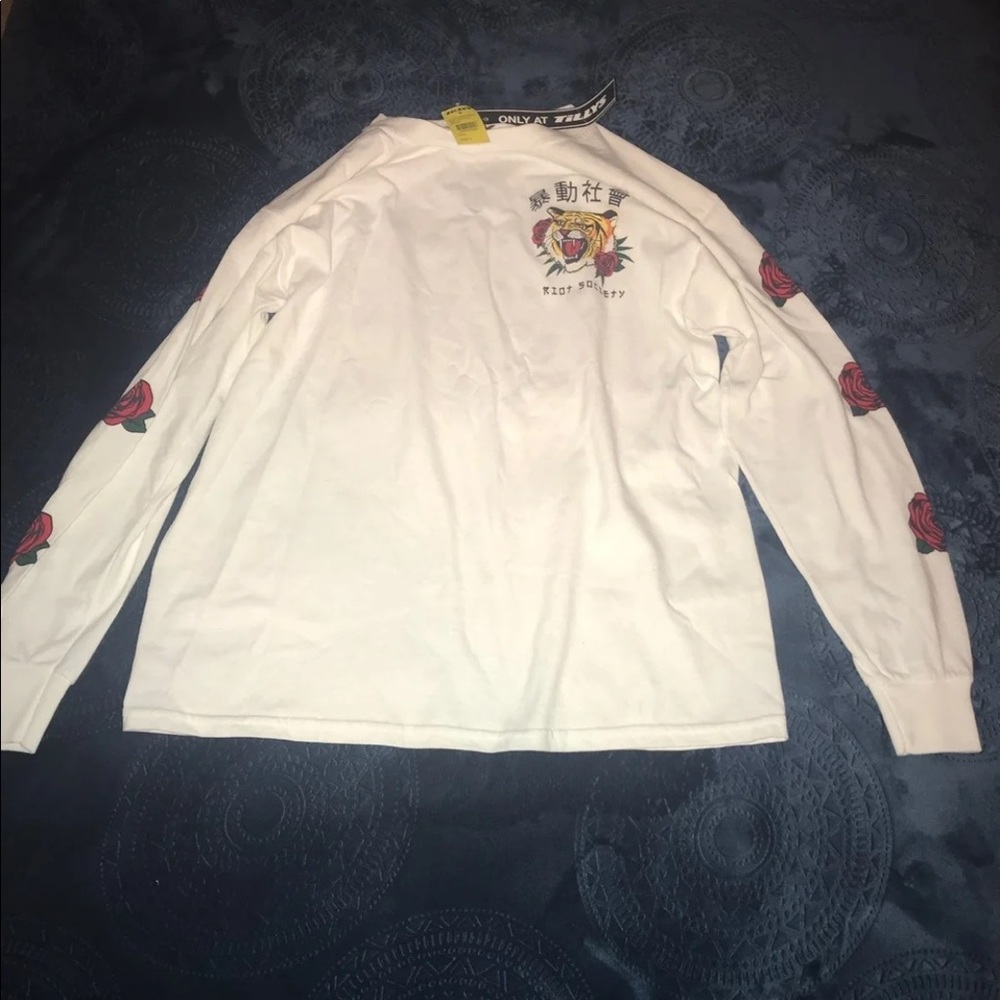 Riot society white tee